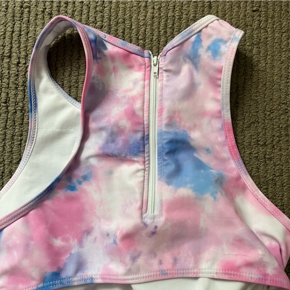 Tempt Me High Neck Criss Cross Tie Dye Bikini Swimsuit NWOT - Picture 6 of 9